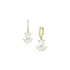 1.69 carat (pair) limited edition diamond petite fan earrings<br>with diamond-faced huggie hoop earwires <span class='visuallyhidden'>Call, text 323-404-2959 for shopping assistance.</span>
